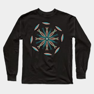 circular flower Long Sleeve T-Shirt